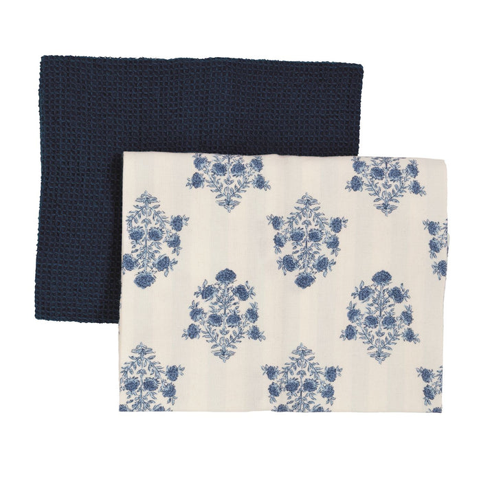 Blue Floral Towel Set - Madison's Niche