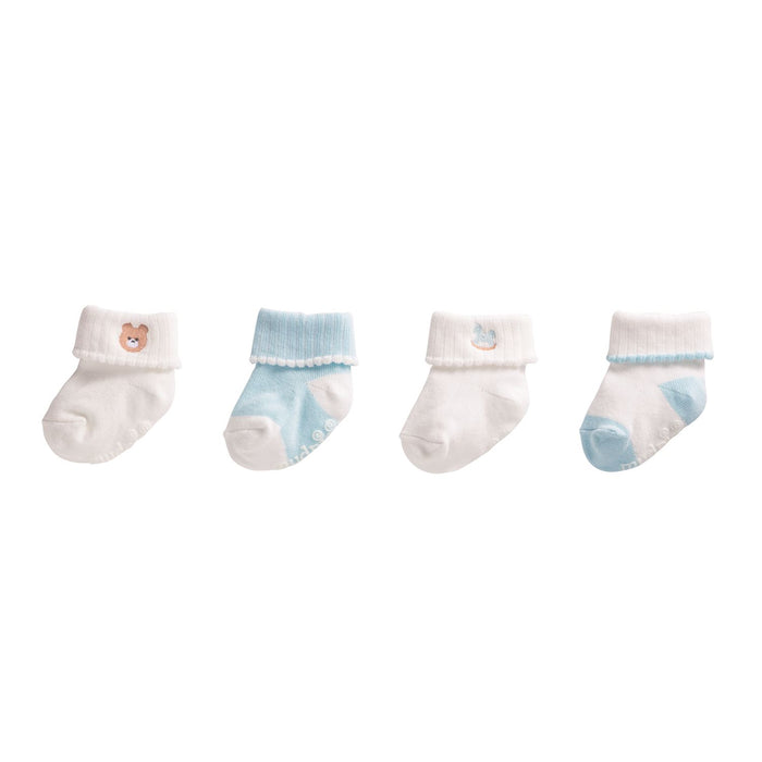 Blue Foldover Sock Set - Madison's Niche