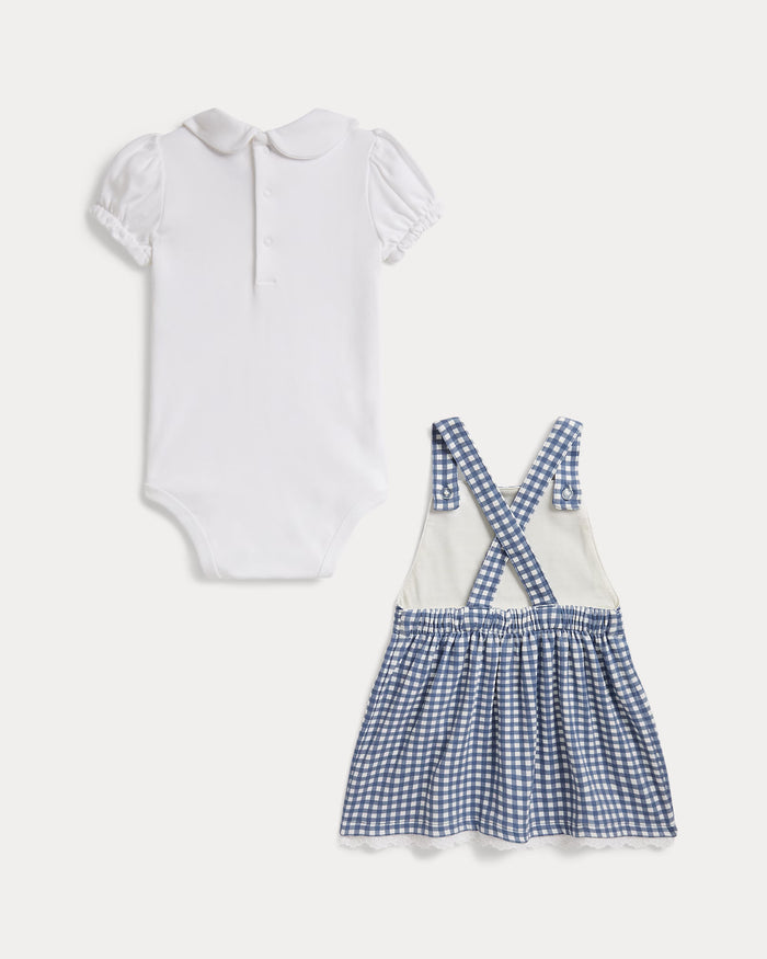 Blue Gingham Dress with Shirt - Madison's Niche
