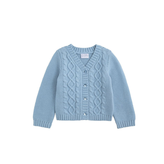 Blue Layette Cardigan - Madison's Niche