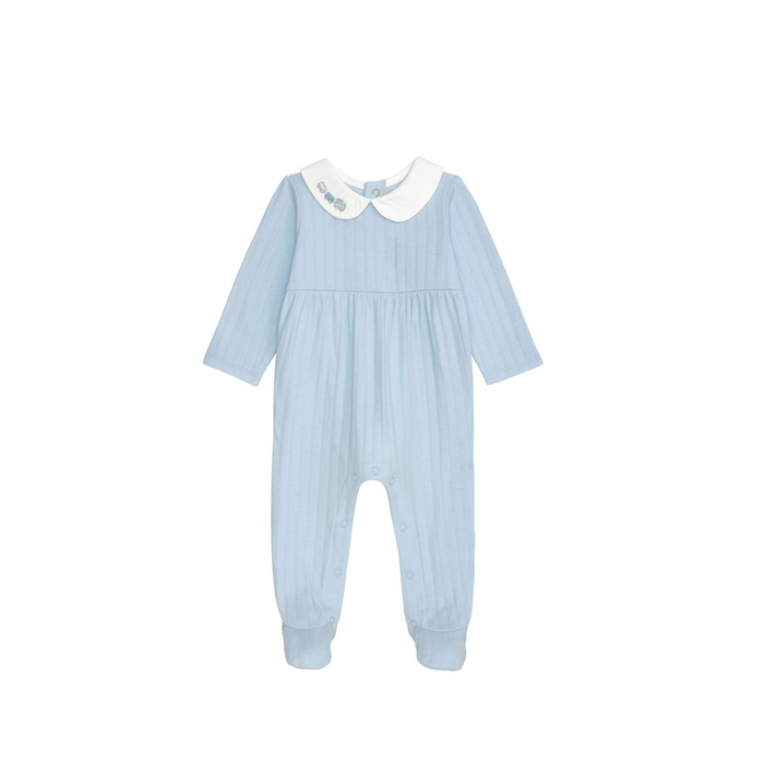 Blue Layette Train Sleeper - Madison's Niche