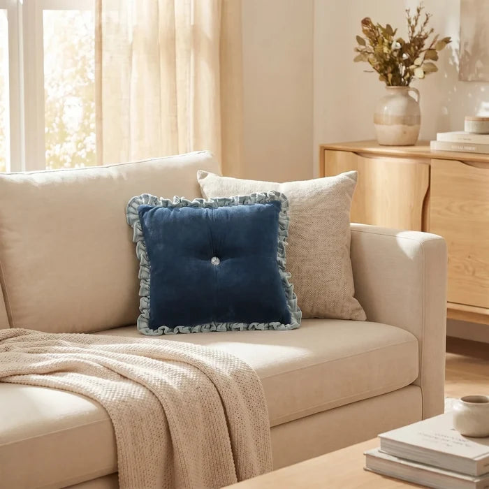Blue Velvet Pillow