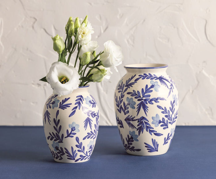 Blue Vine Vase - Madison's Niche