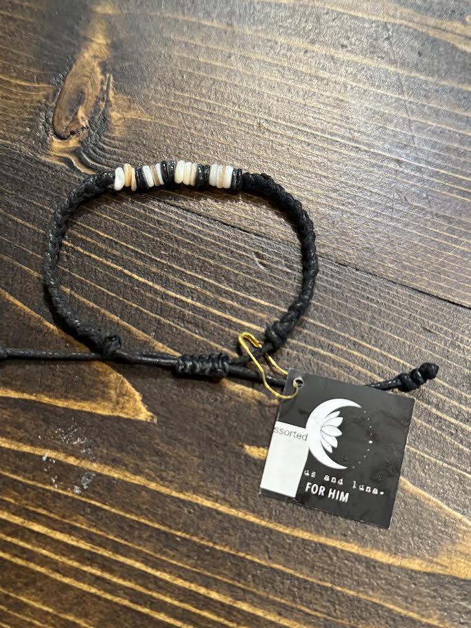 Braided Puka Bracelets- Assorted