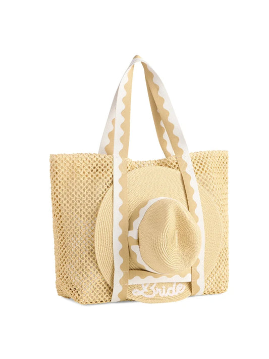 "Bride" Hat and Tote Set - Madison's Niche
