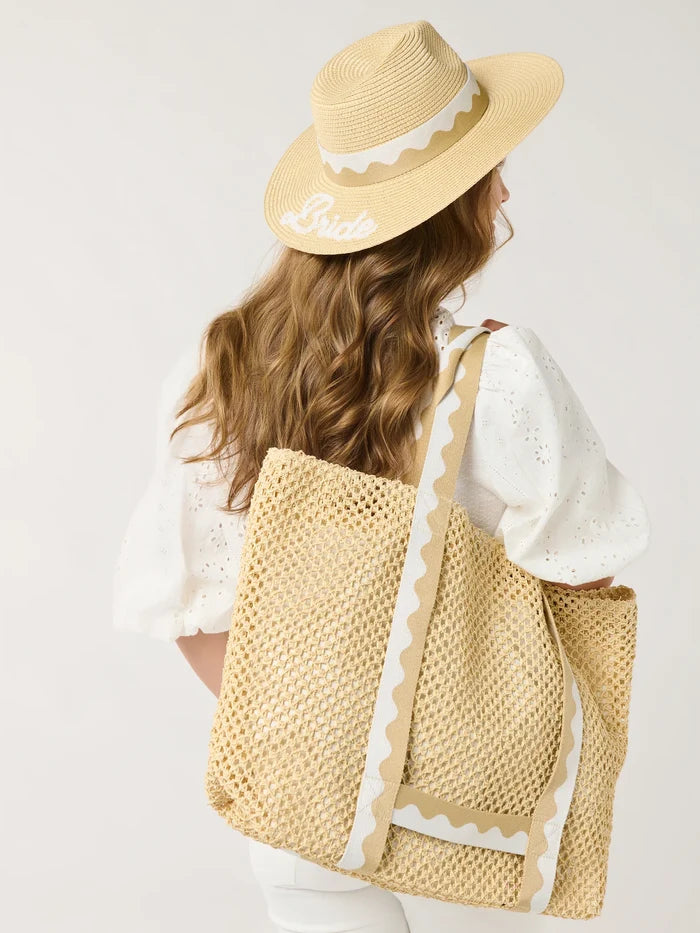 "Bride" Hat and Tote Set - Madison's Niche