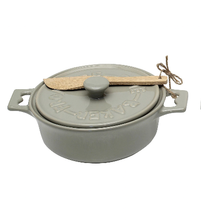 Brie Baker with Scoop in Grey - Madison's Niche