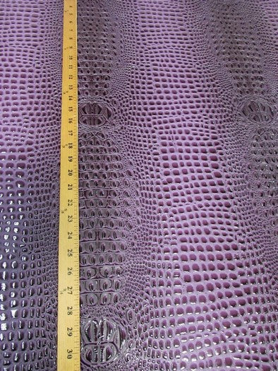 Bubble Gum Florida Gator 3D Embossed Vinyl Fabric / Sold By The Yard