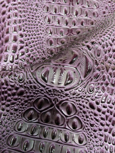 Bubble Gum Florida Gator 3D Embossed Vinyl Fabric / Sold By The Yard
