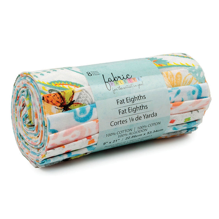 Butterfly 8 Piece Fat Eighth Bundle 9" x 21" Precut Multi