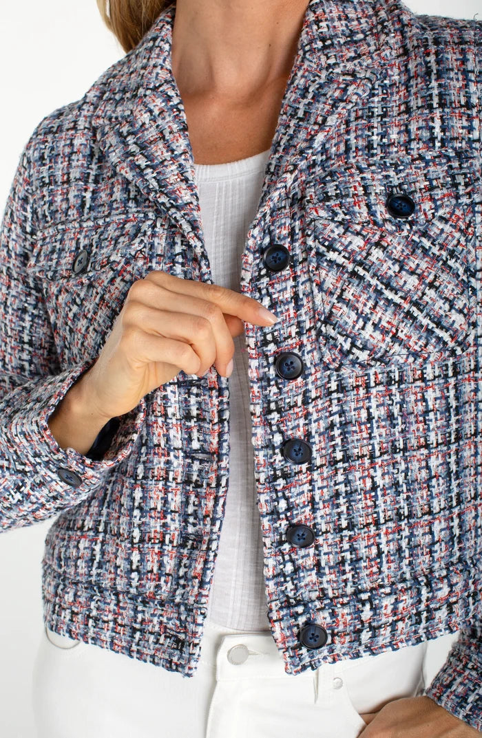 Button Front Woven Jacket - Madison's Niche