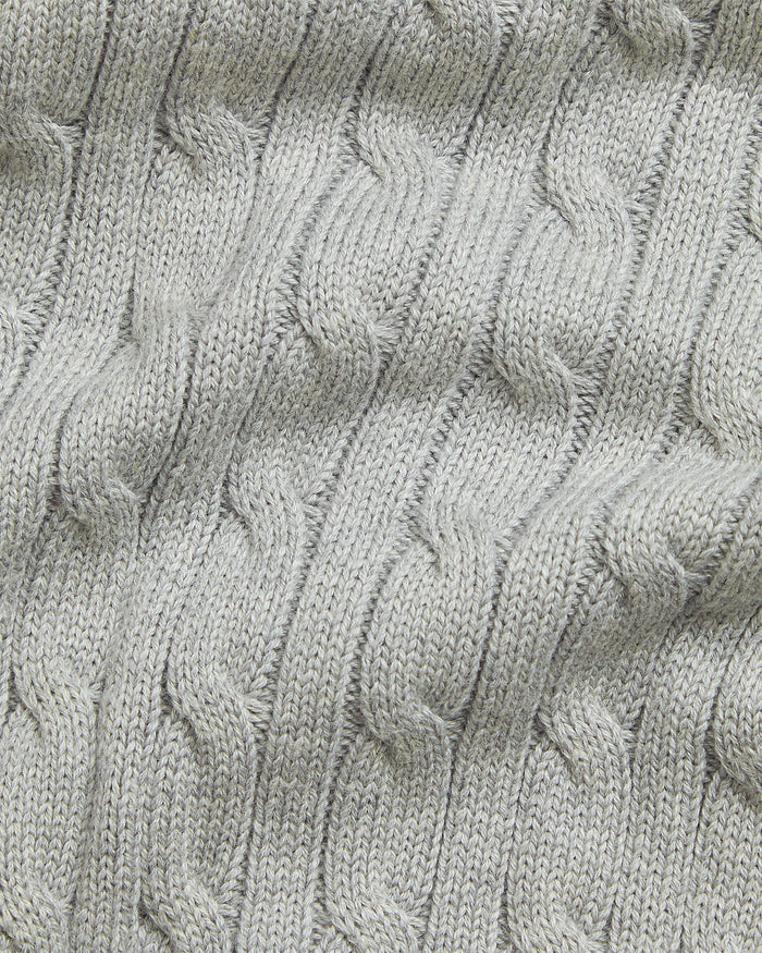 Cable-Knit Cardigan in Grey - Madison's Niche
