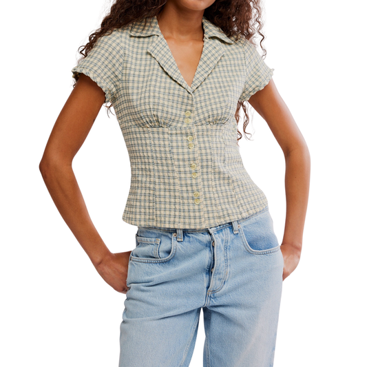 Camp Crush Shirt in Neutral - Madison's Niche