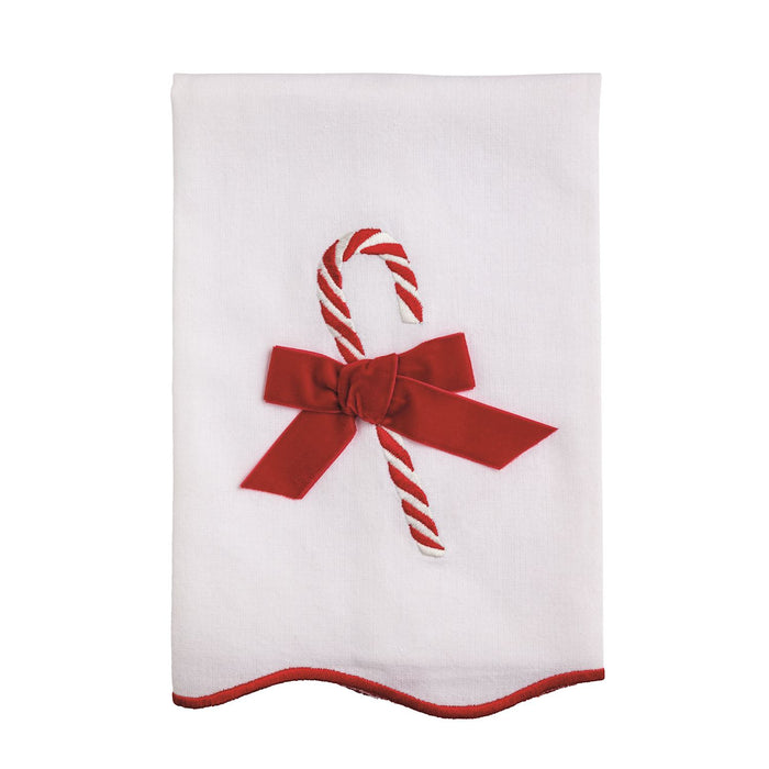 Candy Cane Scallop Towel
