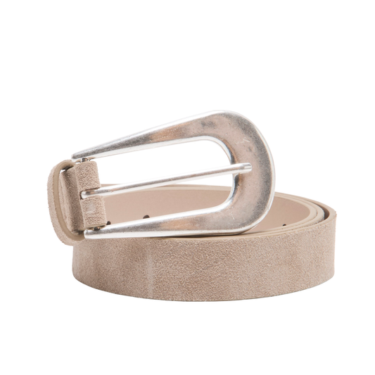 Cannon Suede Belt in Biscotti