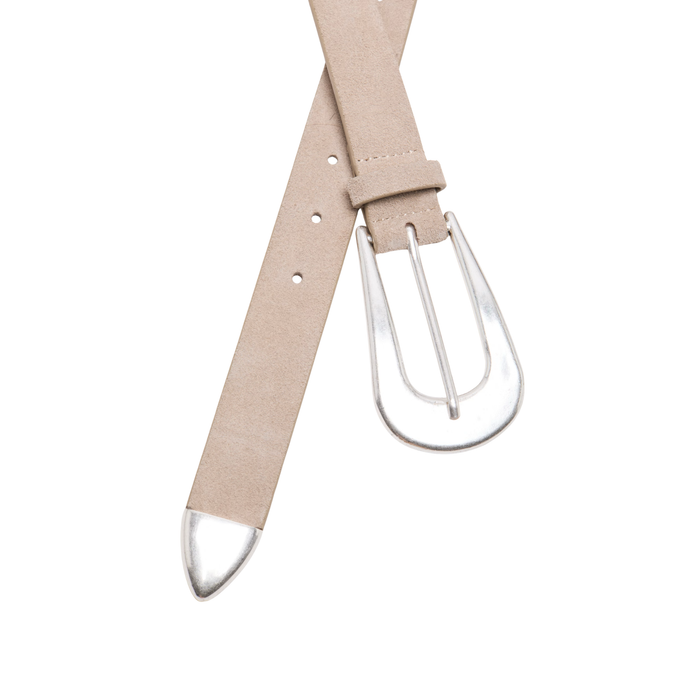 Cannon Suede Belt in Biscotti