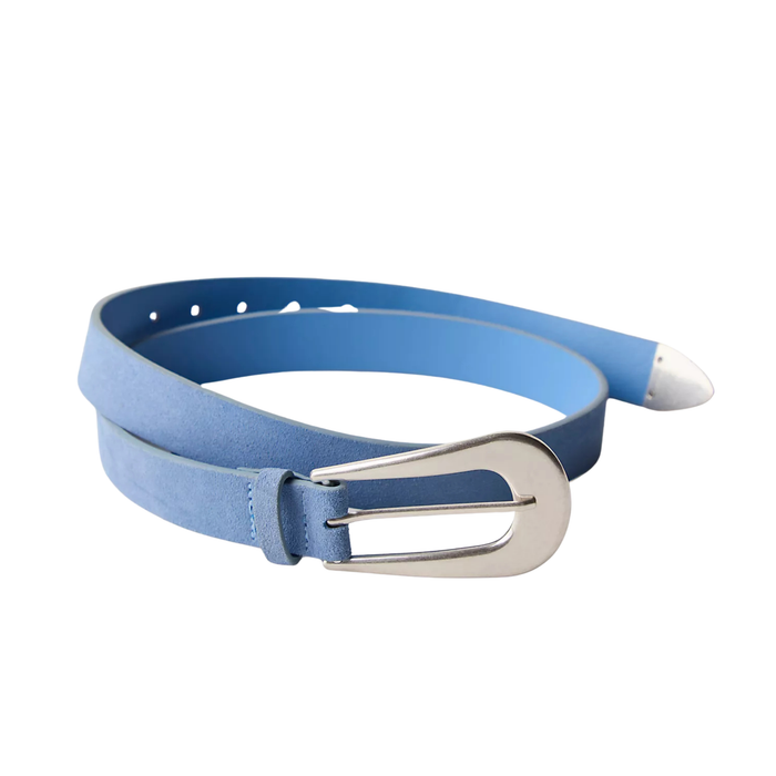 Cannon Suede Belt in Cornflower