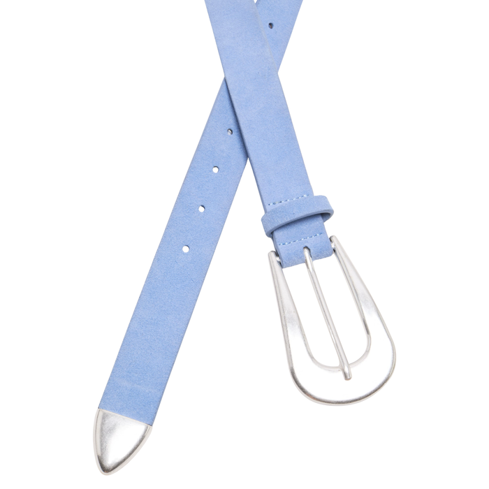 Cannon Suede Belt in Cornflower
