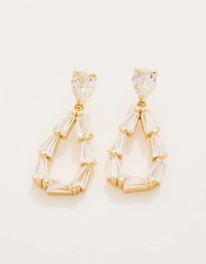 Caroline Earrings Crystal - Madison's Niche