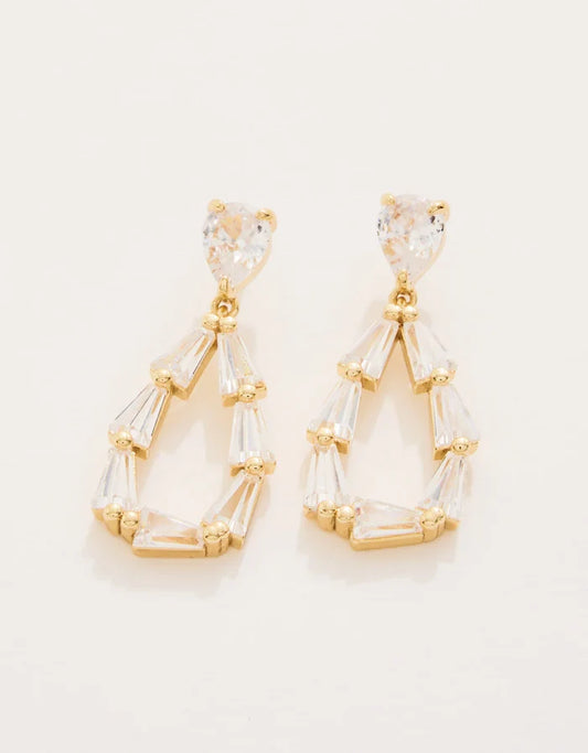 Caroline Earrings Crystal - Madison's Niche