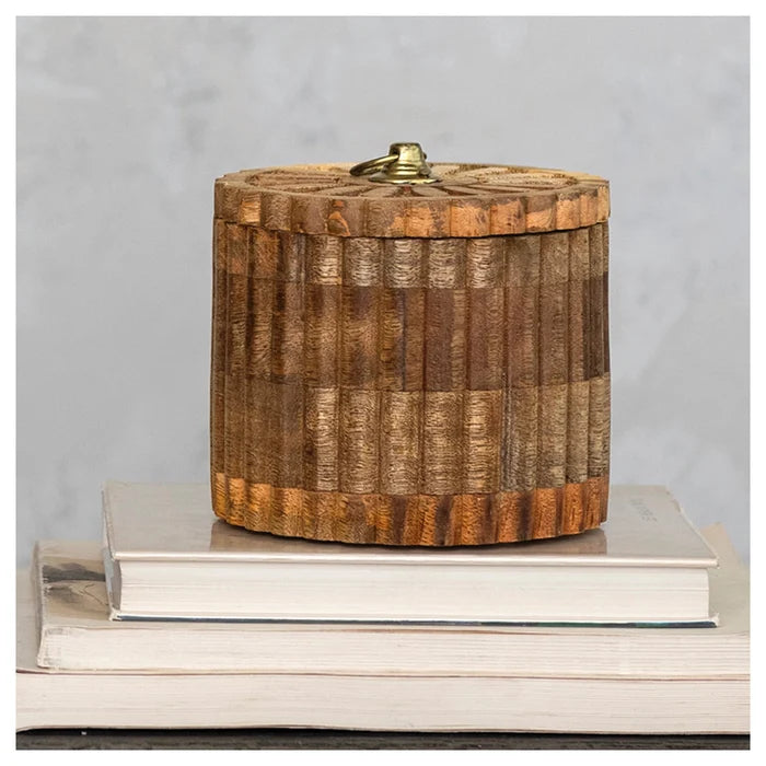 Carved Mango Wood Box - Madison's Niche