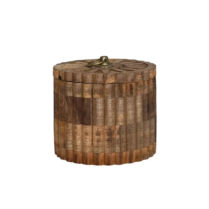 Carved Mango Wood Box - Madison's Niche