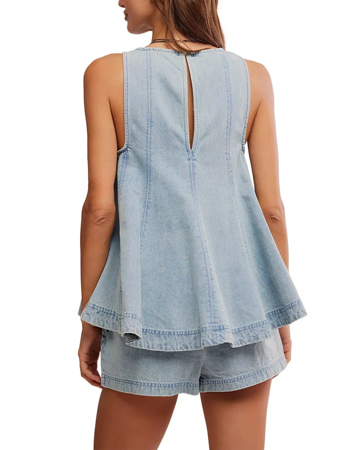 Cassius Denim Set in Bleachout - Madison's Niche