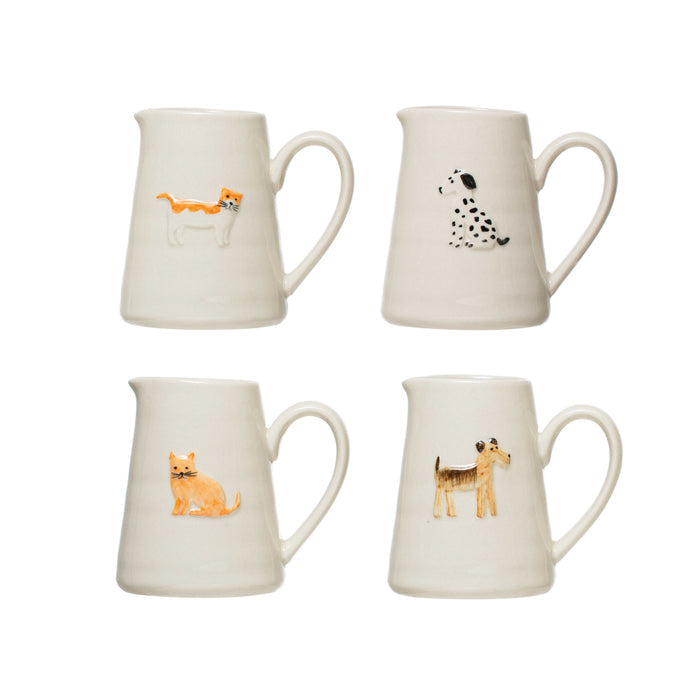 Cat and Dog Stoneware Creamer - Madison's Niche