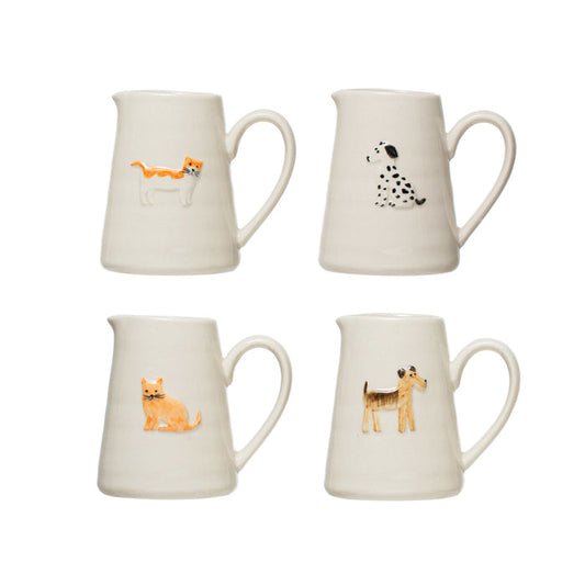 Cat and Dog Stoneware Creamer - Madison's Niche