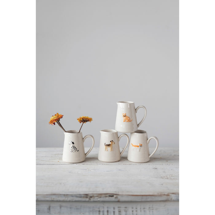 Cat and Dog Stoneware Creamer - Madison's Niche