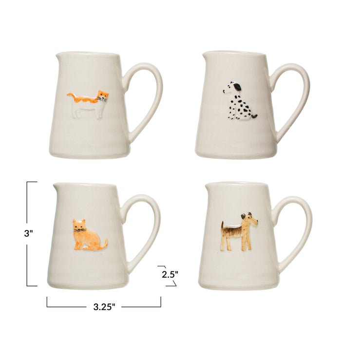 Cat and Dog Stoneware Creamer - Madison's Niche