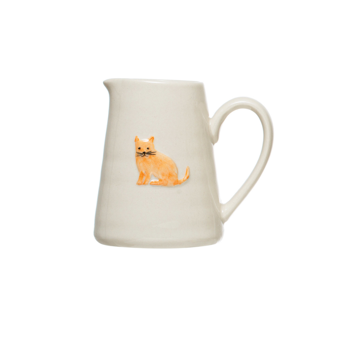 Cat and Dog Stoneware Creamer - Madison's Niche