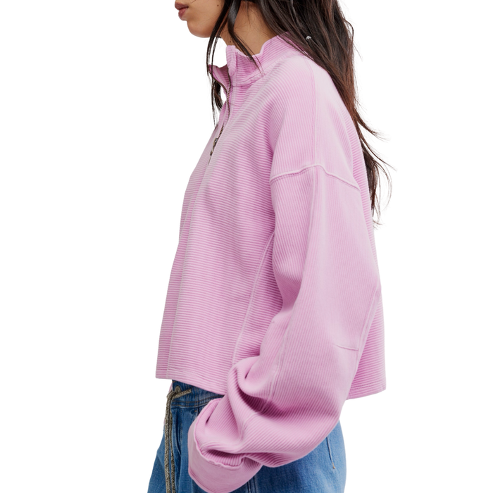 Celeste Quarter Zip in Pink
