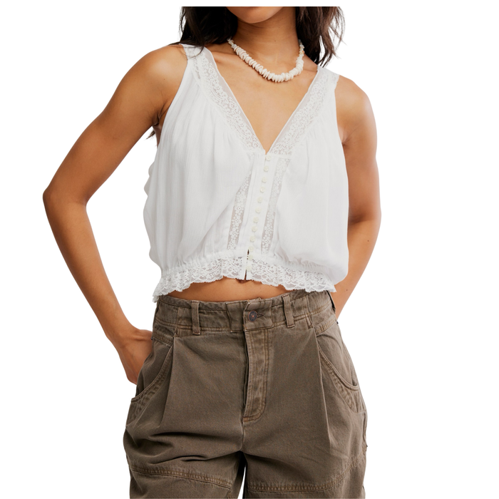Celeste Tank in Ivory - Madison's Niche