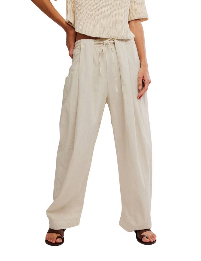Chambers Laidback Pull-On Pants in Sand - Madison's Niche