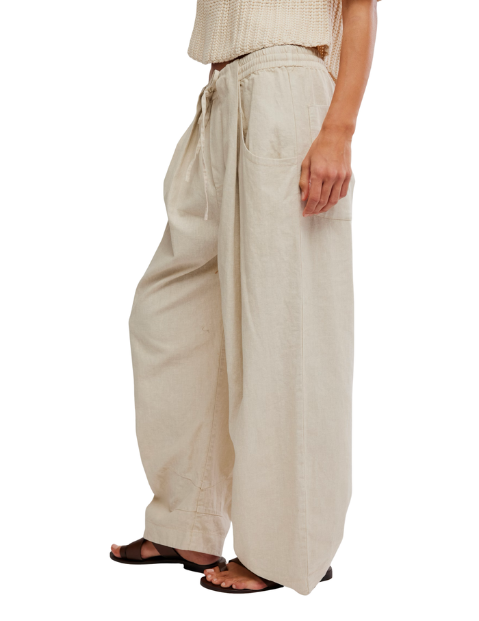 Chambers Laidback Pull-On Pants in Sand - Madison's Niche