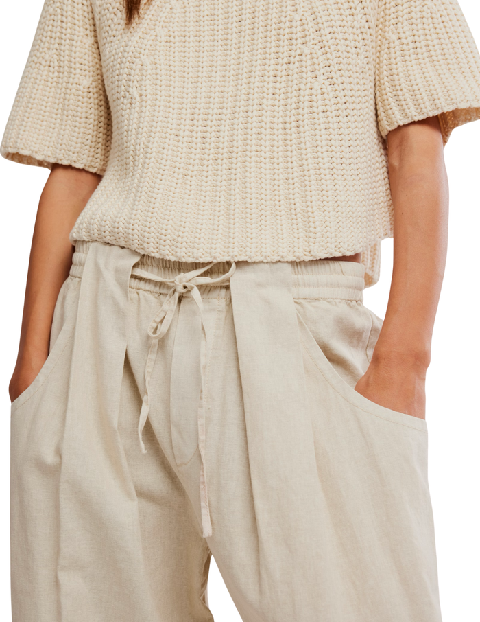 Chambers Laidback Pull-On Pants in Sand - Madison's Niche