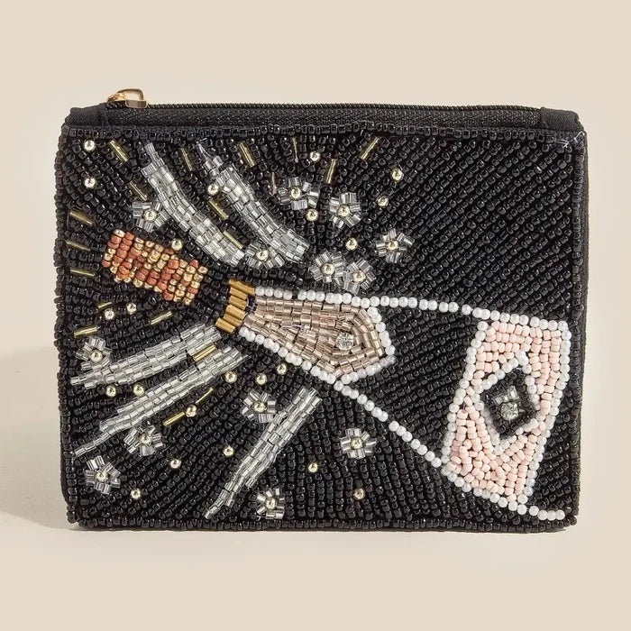 Champagne Bottle Coin Purse - Madison's Niche