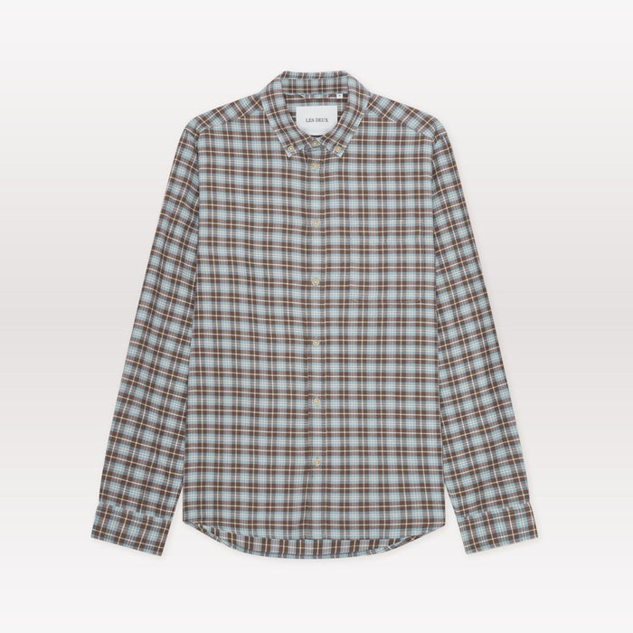 Check Shirt - Faded Denim Blue