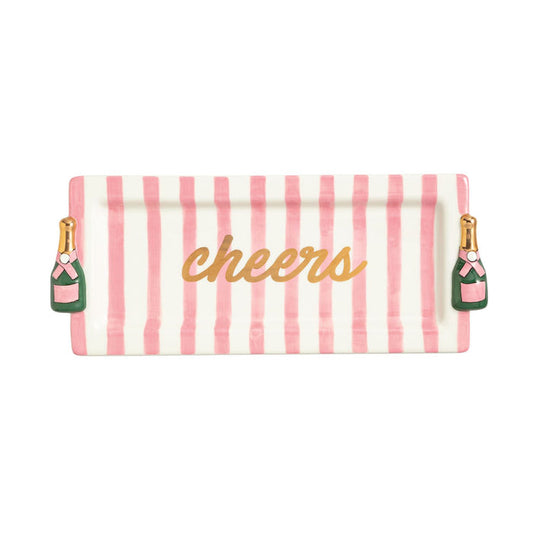 Cheers Champagne Serving Tray - Madison's Niche