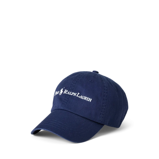Chino Sport Cap with Logo in Navy - Madison's Niche