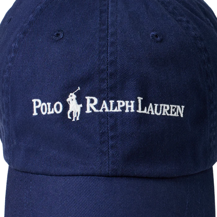 Chino Sport Cap with Logo in Navy - Madison's Niche