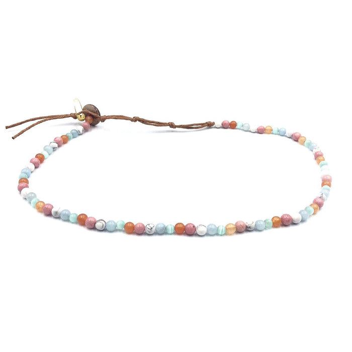 Choker/Double Wrap 4mm Healing Necklace