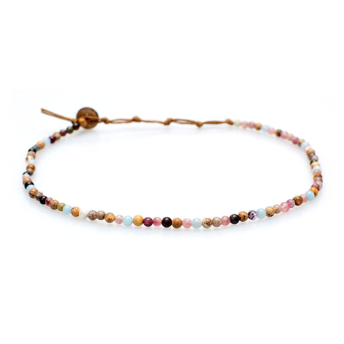 Choker/Double Wrap 4mm Healing Necklace