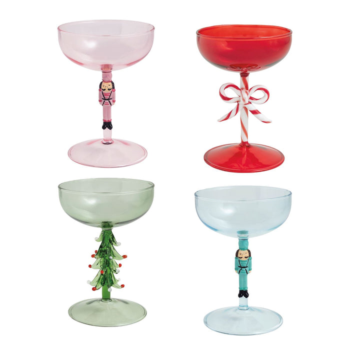 Christmas Icon Coupe Glasses