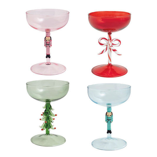 Christmas Icon Coupe Glasses