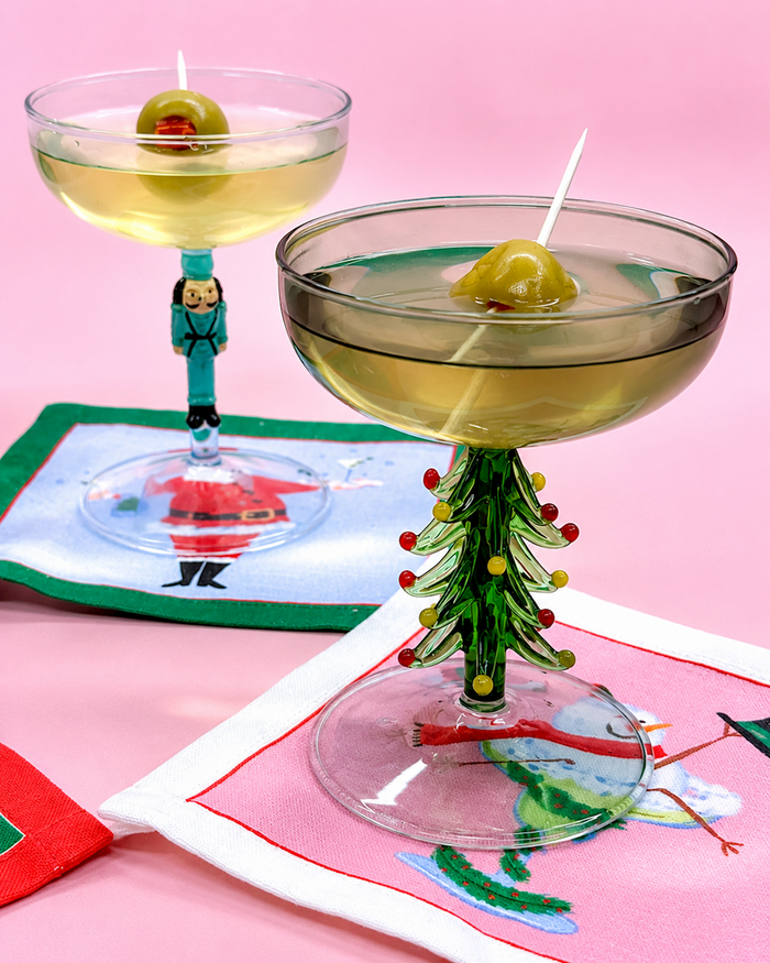 Christmas Icon Coupe Glasses