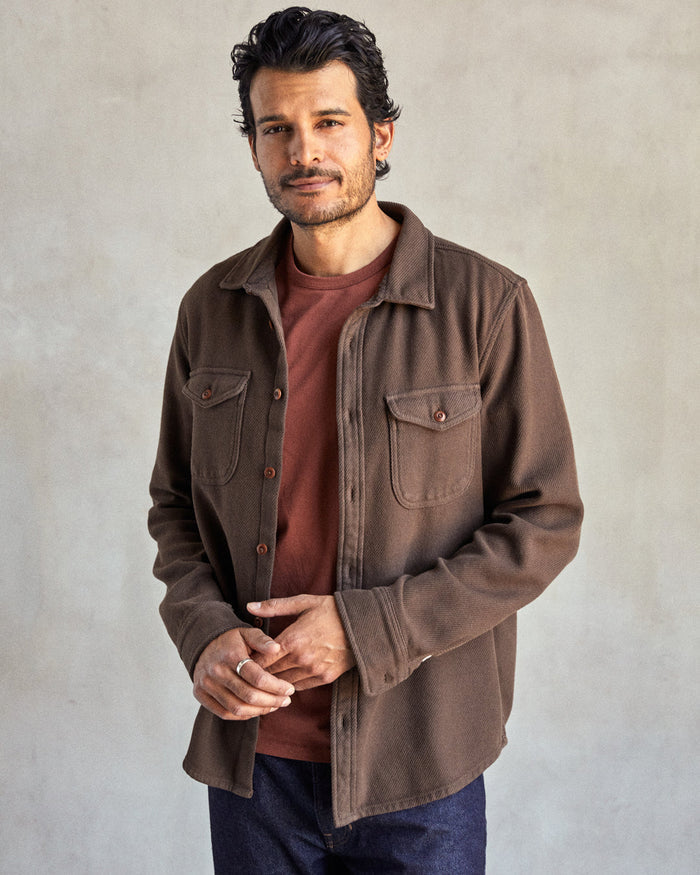 Chroma Blanket Shirt in Beach Wood - Madison's Niche
