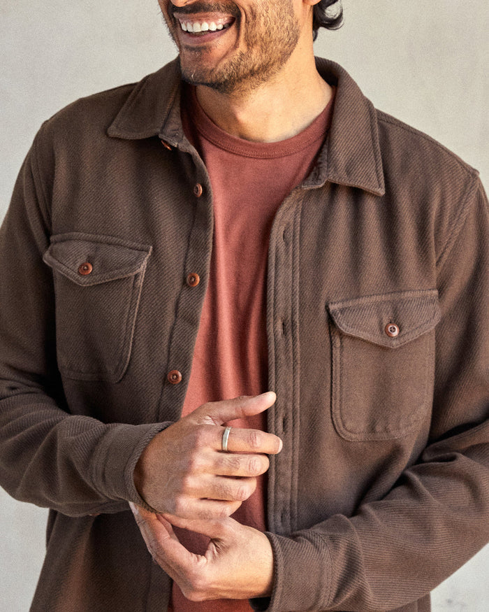 Chroma Blanket Shirt in Beach Wood - Madison's Niche