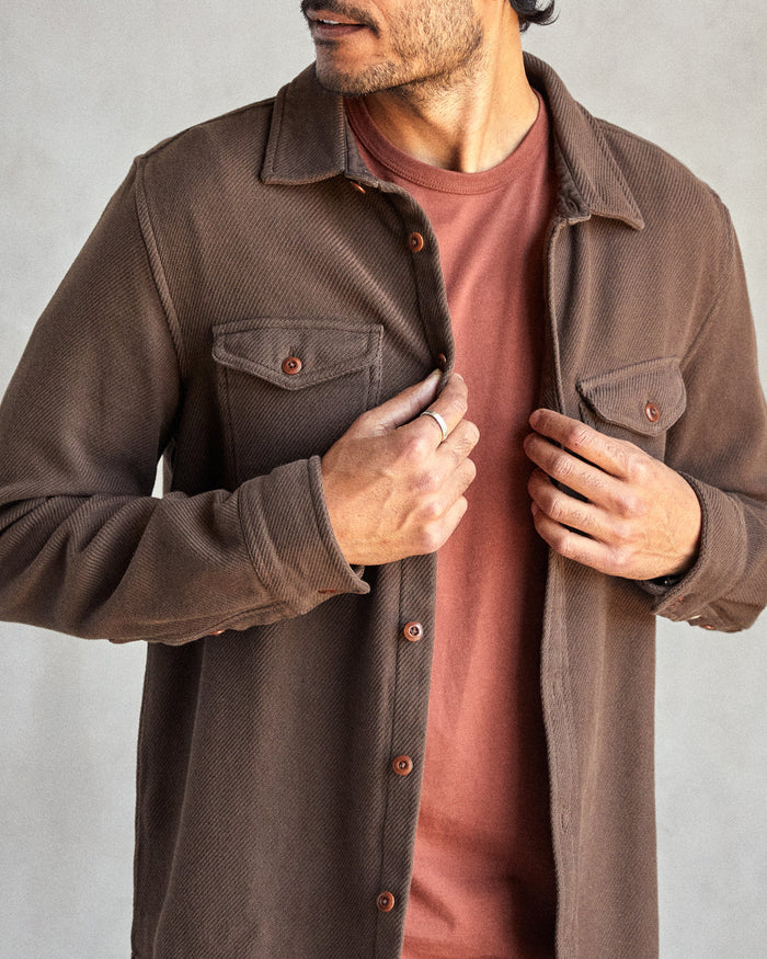 Chroma Blanket Shirt in Beach Wood - Madison's Niche